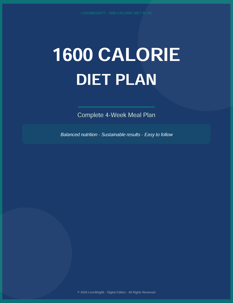 Diet Plan 1600 Calorie